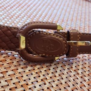Authentic Vintage Christian Dior Cowhide Belt